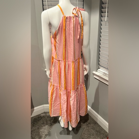 Club Monaco Pink and Yellow Maxi Dress - Picture 8 of 9